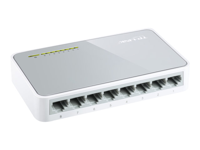TP-Link TL-SF1008D 8-Port 10/100Mbps Desktop Switch - Switch - 8 x 10/100 - desktop