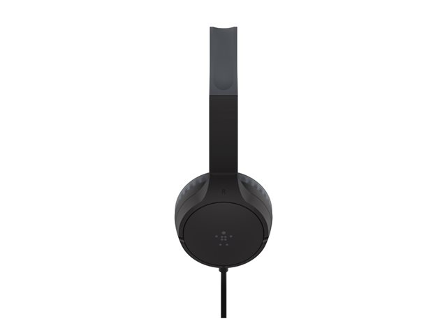Belkin SoundForm Mini - Headphones with mic - on-ear - wired - 3.5 mm jack - black