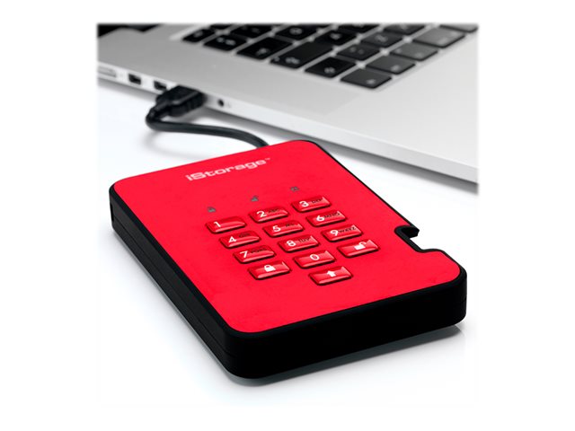 diskAshur2 SSD 256bit 512GB Red