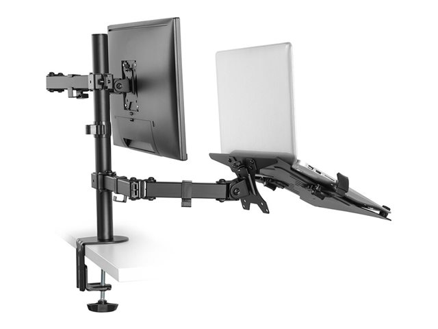 Neomounts FPMA-D550NOTEBOOK - Mounting kit - full-motion - for LCD display / notebook - black - screen size: 10\"-32\" - clamp mountable, grommet, desk-mountable