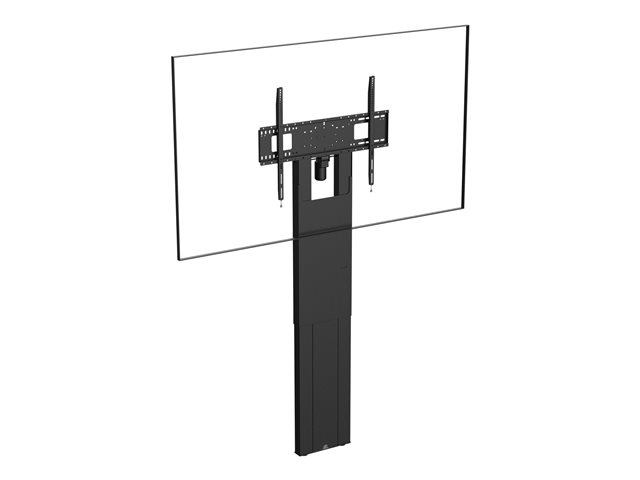 VISION Motorised Height Adjustable Display Floor Stand - LIFETIME WARRANTY - Heavy duty - Fits displays up to 100\" with VESA sizes up to 800 x 600 - fixes to wall, transfers load to floor - SWL 95 kg / 209 lb - cable controller - RS232 control - height to centre of screen 1117-1917 mm / 44 to 75\" - supports portrait or landscape style - black