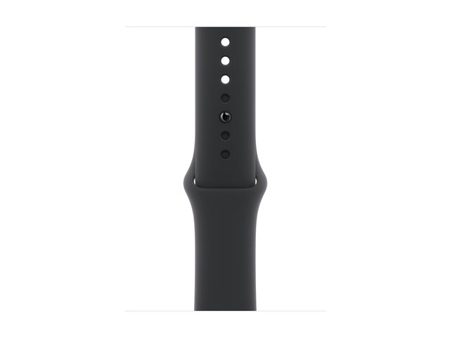 Apple Watch Series 11 GPS + Cellular 46mm Jet Black Aluminium Case with Black Sport Band - S/M