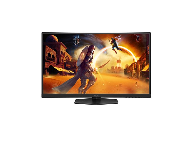 AOC Gaming C27G4ZXU - LED monitor - gaming - curved - 27\" - 1920 x 1080 Full HD (1080p) @ 280 Hz - Fast VA - 300 cd/m² - 4000:1 - HDR10 - 0.3 ms - speakers - black