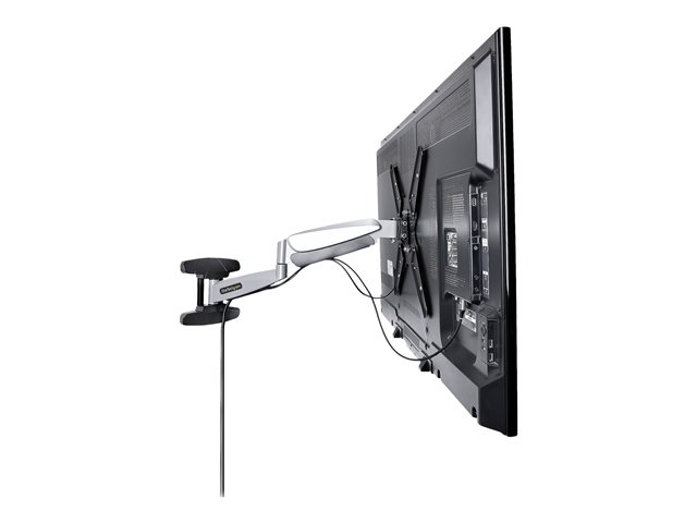 StarTech.com VESA TV Wall Mount, TV Mounting Bracket For 23\"-55\" Displays, Adjustable Full Motion TV Wall Mount Supports 66lb (30kg), Extendable/Tilting/Swivel Monitor Wall Mount - Low Profile/Slim Display Mount (FHA-TV-WALL-MOUNT) - Mounting kit - f