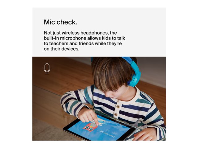Belkin SoundForm Mini - Headphones with mic - on-ear - Bluetooth - wireless, wired - 3.5 mm jack - blue