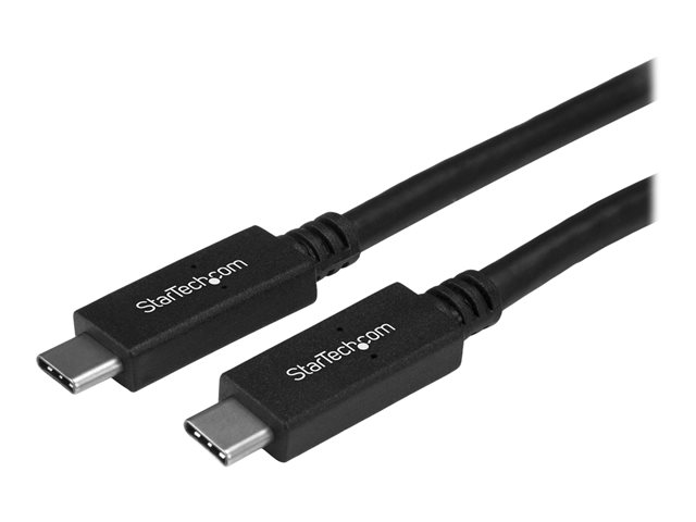 StarTech.com 3ft / 1m USB C to USB C Cable - USB 3.1 (10Gbps) - 4K - USB-IF - Charge and Sync - USB Type C to Type C Cable - USB Type C Cable (USB31CC1M) - USB cable - 24 pin USB-C (M) to 24 pin USB-C (M) - USB 3.1 - 1 m - black - for P/N: HB31C2A2CME, HB31C3A1CME, M2E1BRU31C, PEXUSB311AC3, SV211HDUC, SV221HUC4K