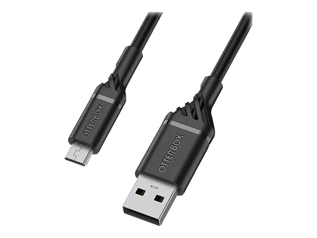 OtterBox Standard - USB cable - Micro-USB Type B (M) to USB (M) - USB 2.0 - 3 A - 2 m - black