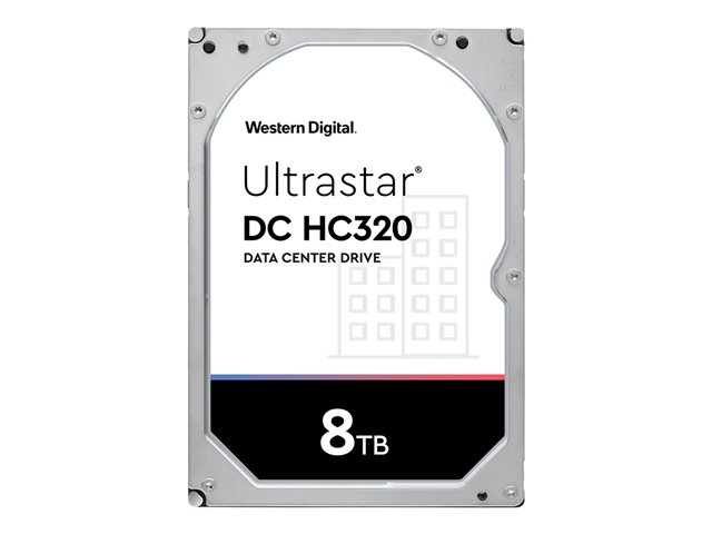 WD Ultrastar DC HC310 HUS728T8TAL5201 - Hard drive - encrypted - 8 TB - internal - 3.5\" - SAS 12Gb/s - 7200 rpm - buffer: 256 MB - TCG Encryption