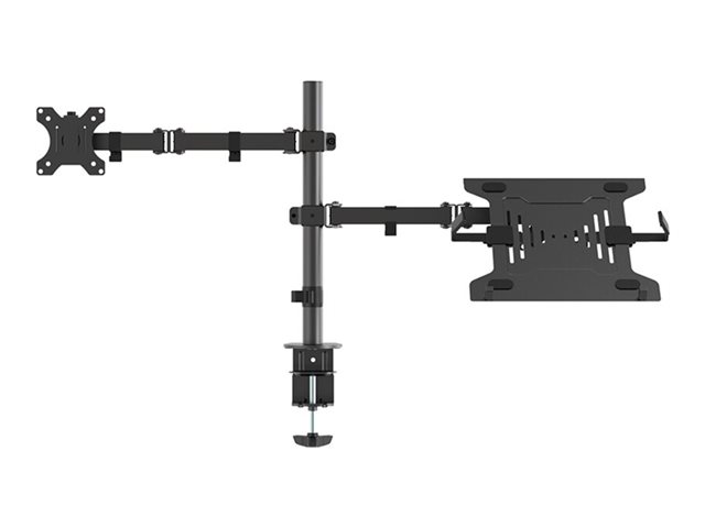 Neomounts FPMA-D550NOTEBOOK - Mounting kit - full-motion - for LCD display / notebook - black - screen size: 10\"-32\" - clamp mountable, grommet, desk-mountable