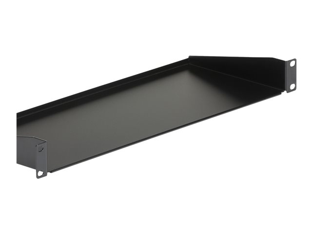 StarTech.com 1U Server Rack Cabinet Shelf, 7in Deep Fixed Cantilever Tray, Rackmount Shelf for 19\" AV/Data/Network Equipment Enclosure with Cage Nuts & Screws, 33lbs Weight Capacity - 1U Rack Shelf 7\" Deep (CABSHELF1U) - Rack shelf - black - 1U - 19\" - for P/N: RK12OD2, RK2537BKM, RK3236BKF, RK4236BKB, RK4242BK24, RK4242BK30, RKQMCAB12V2