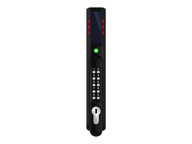 Panduit SmartZone G5 - Rack door handle with lock - with card reader - door mountable - black
