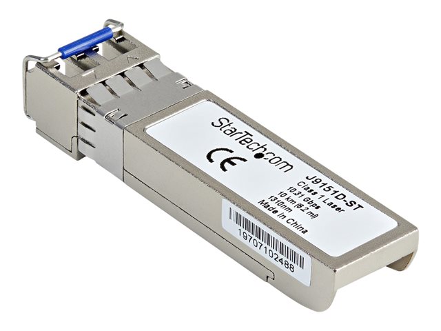 StarTech.com HPE J9151D Compatible SFP+ Module, 10GBASE-LR, 10GbE Single Mode (SMF) Fiber Optic Transceiver, 10GE Gigabit Ethernet SFP+, LC Connector, 10km, 1310nm, DDM, HPE 2540, 2920, 2930M - Lifetime Warranty (J9151D-ST) - SFP+ transceiver module (equivalent to: HP J9151D) - 10GbE - 10GBase-LR - LC single-mode - up to 10 km - 1310 nm - for HPE Aruba 2540 48, 2920, 2930M 24, 2930M 40, 2930M 48, 3800, 83XX, MACsec Advanced Module