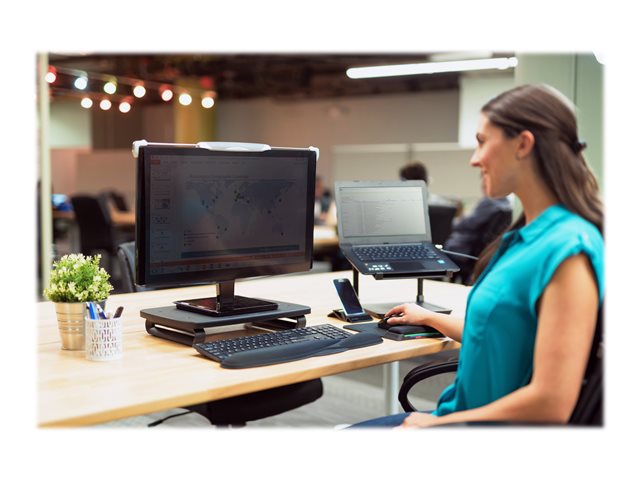 Kensington Monitor Stand Plus with SmartFit System - Monitor stand - black