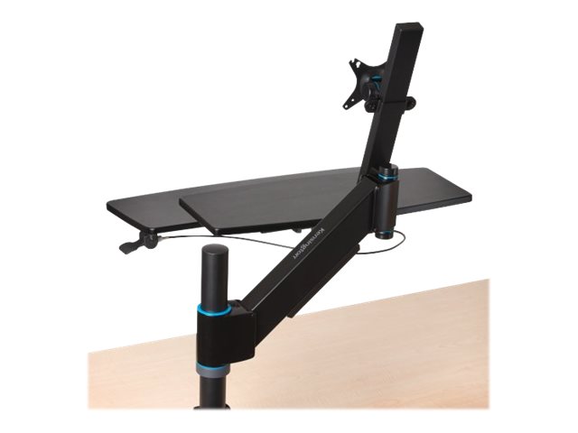 Kensington SmartFit Sit/Stand Workstation - Mounting kit (sit-stand arm, mouse platform, desk clamp pole, keyboard platform) - for LCD display / PC equipment - black - desktop