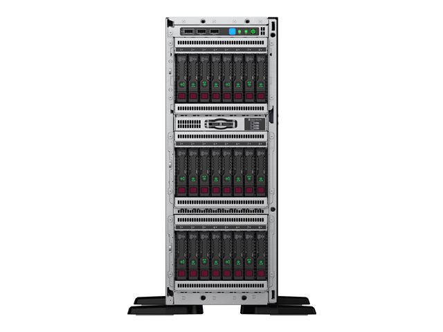 HPE ProLiant ML350 Gen10 Sub-Entry - Server - tower - 4U - 2-way - 1 x Xeon Bronze 3104 up to - RAM 8 GB - SATA - non-hot-swap 3.5\" bay(s) - no HDD - Gigabit Ethernet - monitor: none - remarketed