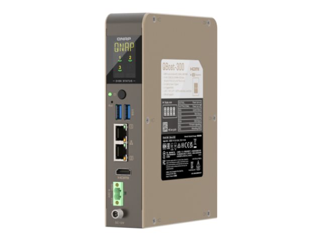 3-bay DIN-RAIL fanless Industrial NAS AR