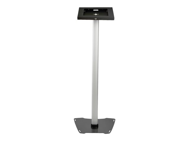 StarTech.com Secure Tablet Floor Stand - Anti-Theft - Lockable Tablet Mount - For 9.7\" Tablets - Metal Construction - Fixed Height (STNDTBLT1FS) - Mounting kit (feet, pole, holder, pole connector, pole base, base) - for tablet - plastic, aluminium, steel - screen size: 9.7\" - in-floor mounted