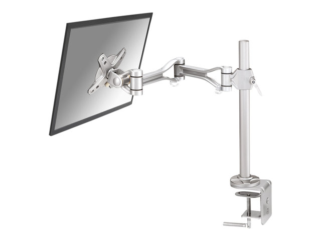 Neomounts FPMA-D1030 - Mounting kit - full-motion - for LCD display - silver - screen size: 10\"-30\" - clamp mountable, desk-mountable