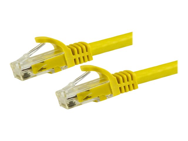 StarTech.com 7m CAT6 Ethernet Cable, 10 Gigabit Snagless RJ45 650MHz 100W PoE Patch Cord, CAT 6 10GbE UTP Network Cable w/Strain Relief, Yellow, Fluke Tested/Wiring is UL Certified/TIA - Category 6 - 24AWG (N6PATC7MYL) - Patch cable - RJ-45 (M) to RJ-45 (M) - 7 m - UTP - CAT 6 - snagless - yellow