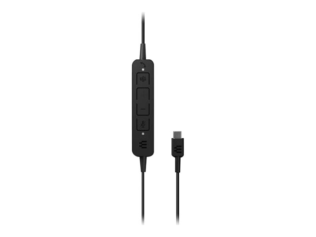 EPOS ADAPT 130 USB-C II - Headset - on-ear - wired - USB-C - black - Optimised for UC
