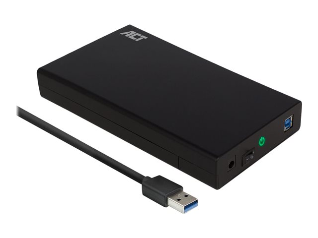Storage enclosure - 3.5\" - SATA 6Gb/s - USB 3.2 (Gen 1) - zwart