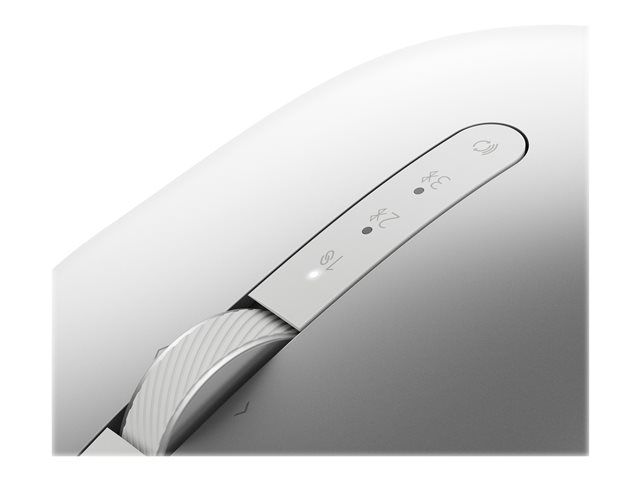 Dell Premier MS7421W - Mouse - optical - 7 buttons - wireless - 2.4 GHz, Bluetooth 5.0 - platinum silver - with 3 years Next Business Day Advanced Exchange Service
