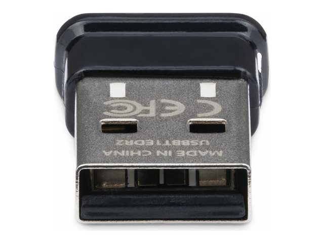 StarTech.com Bluetooth Adapter - Mini USB Adapter - Bluetooth 2.1 - Class 1 EDR - Bluetooth Receiver (USBBT1EDR2) - Network adapter - USB - Bluetooth 2.1 EDR - Class 1 - black