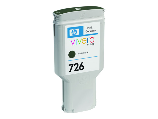 HP 726 - 300 ml - matte black - original - DesignJet - ink cartridge - for DesignJet SD Pro MFP, T1200, T1200ps, T1300, T2300