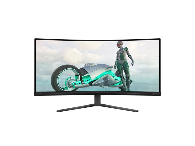 Philips Evnia 3000 34M2C3500L - LED monitor - gaming - curved - 34\" - 3440 x 1440 WQHD @ 180 Hz - Fast VA - 300 cd/m² - 4000:1 - HDR10 - 1 ms - 2xHDMI, DisplayPort - charcoal