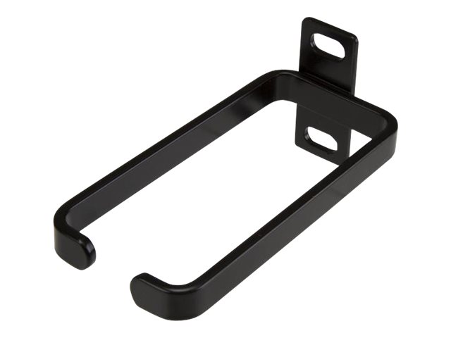 StarTech.com 1U Vertical 1.8 x 3.9in Server Rack Cable Management D-Ring Hook w/ Flexible Opening - Network Rack-Mount Cord Organizer Ring (CMHOOK1UN) - Cable management ring - black - 1U - for P/N: RACK-18U-20-WALL-OA, RACK-21U-20-WALL-OA, RACK-24U-20-WALL-OA, RK3236BKF, RKQMCAB12V2