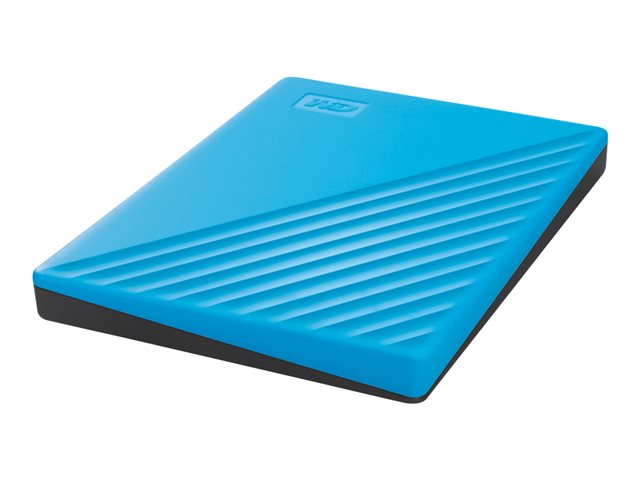 WD My Passport WDBYVG0020BBL - Hard drive - encrypted - 2 TB - external (portable) - USB 3.2 Gen 1 - 256-bit AES - blue