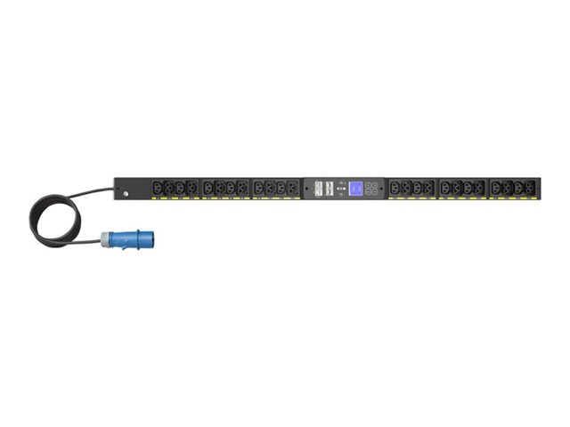 Eaton G4 - Power distribution unit (rack-mountable) - metered input - 200 - 240 V - 3.7 kW - 1-phase - Ethernet 10/100/1000 - input: IEC 60309 16A - output connectors: 24 (12 x IEC 60320 C13, 12 x IEC 60320 C39) - 0U - 3 m cord - black