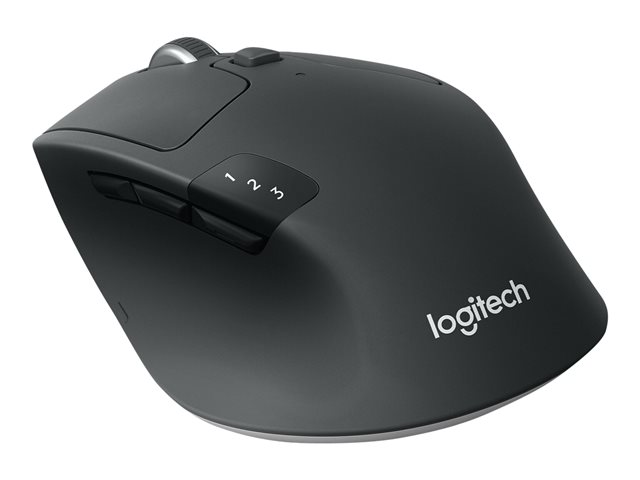Logitech M720 Triathlon - Mouse - right-handed - optical - 7 buttons - wireless - Bluetooth, 2.4 GHz - USB wireless receiver