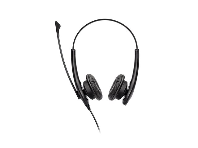 Jabra BIZ 1100 Duo - Headset - on-ear - wired - 3.5 mm jack - black - academic - Certified for Microsoft Teams, Zoom Certified