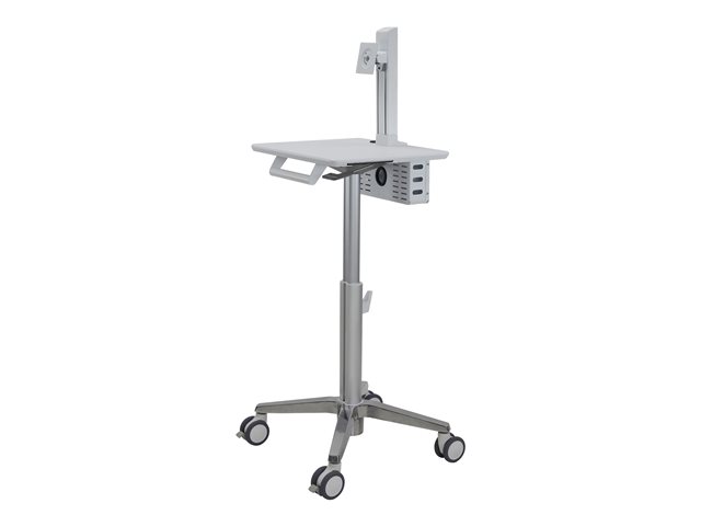 Ergotron StyleView Lean WOW SV10 - Cart - light-duty - for LCD display / PC equipment - medical - white, aluminium - screen size: up to 24\"