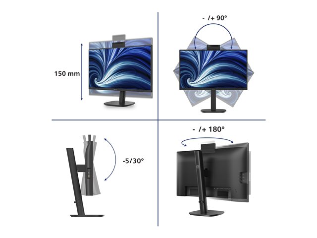 24\" FHD 120Hz HAS USB 2x2W