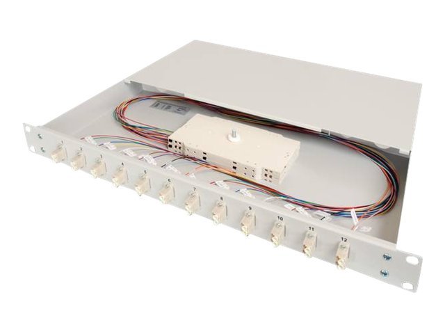 FO SPLICE BOX 1U EQUIPPED 12X LC DX