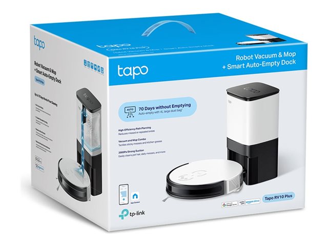 Tapo RV10 Plus V1 - Vacuum cleaner - robotic - bagless included charger