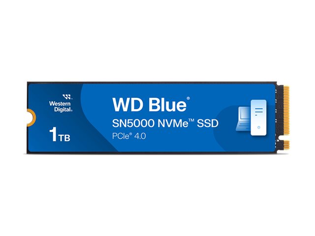WD Blue SN5000 WDS100T4B0E-00CNZ0 - SSD - 1 TB - internal - M.2 2280 - PCIe 4.0 x4 (NVMe)