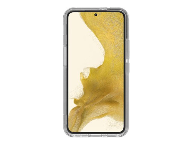 OtterBox Symmetry Series Clear - Back cover for mobile phone - antimicrobial - polycarbonate, synthetic rubber - clear - for Samsung Galaxy S22