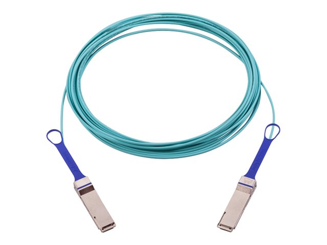 NVIDIA - 100GBase-AOC direct attach cable - QSFP to QSFP - 10 m - 10 m - fibre optic - halogen-free, Active Optical Cable (AOC)