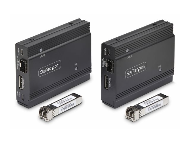 StarTech.com DisplayPort KVM Console Extender Over Fiber Optic, 4K 60Hz - Video/audio/USB extender - DisplayPort - up to 300 m - TAA Compliant