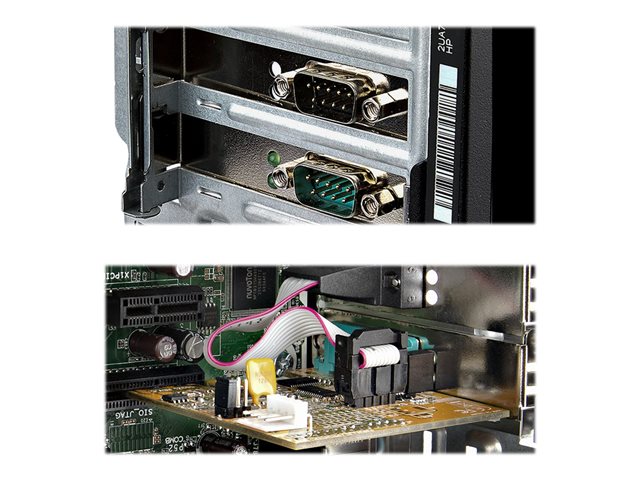 StarTech.com 2-Port PCI Express Serial Card, Dual Port PCIe to RS232 (DB9) Serial Interface Card, 16C1050 UART, Standard or Low Profile Brackets, COM Retention, For Windows & Linux - PCIe to Dual DB9 Card (21050-PC-SERIAL-LP) - Serial adapter - PCIe 2.0 low profile - RS-232 x 2 - yellow