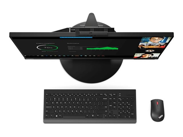 Lenovo ThinkCentre Tiny-in-One 27 - LED monitor - 27\" - 2560 x 1440 @ 60 Hz - 350 cd/m² - 1000:1 - 4 ms - HDMI, DisplayPort - speakers - black - for ThinkCentre neo 70t 11YU