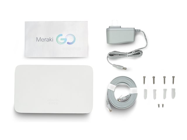 Cisco Meraki Go - Radio access point - 1GbE - Wi-Fi 6 - 2.4 GHz, 5 GHz desktop / wall mountable