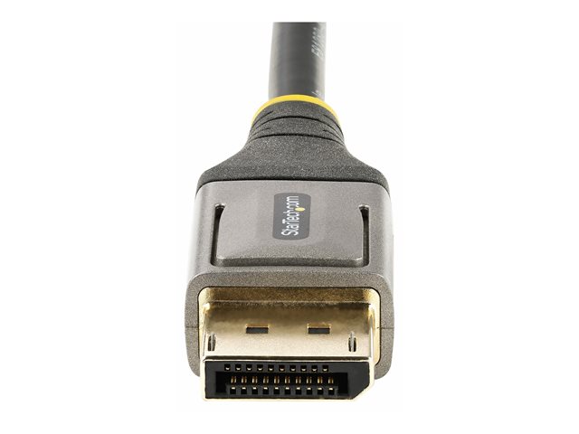 StarTech.com 1ft/30cm DisplayPort 1.4 Cable, 8K 60Hz HDR10 - DisplayPort cable - DisplayPort (M) latched to DisplayPort (M) latched - DisplayPort 1.4 - 30 cm - 8K60Hz (7680 x 4320) support, 4K120Hz (3840 x 2160) support, HDR10 support, halogen-free, molded, passive - black, grey