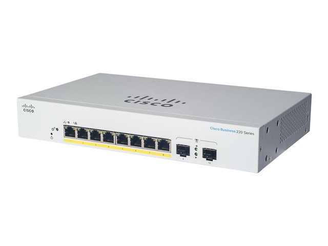 CBS220 Smart 8-port GE Ext PS 2x1G SFP