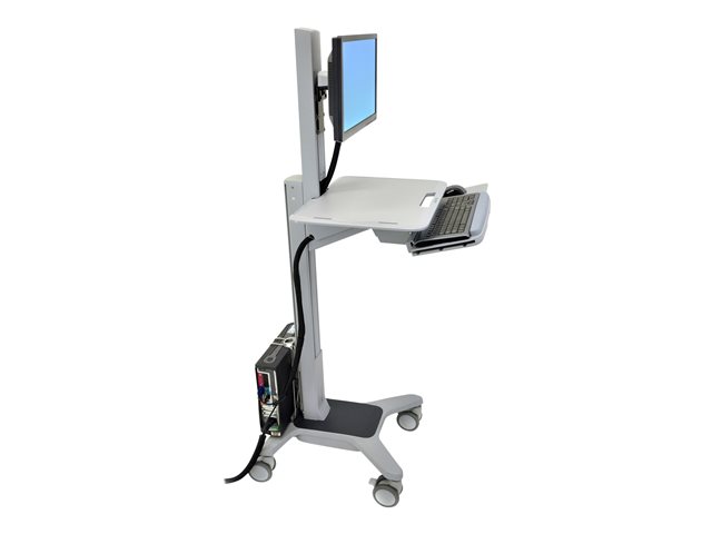 Ergotron WorkFit-C Single LD Sit-Stand Workstation - Cart - for LCD display / PC equipment - grey - screen size: up to 30\"