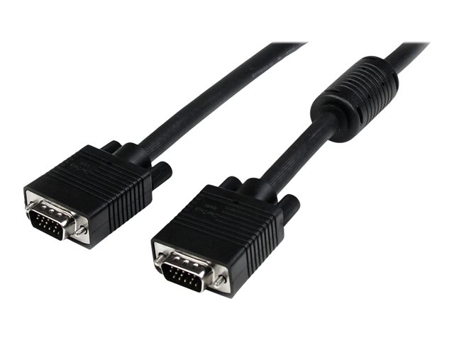 StarTech.com 5m Coax High Resolution Monitor VGA Video Cable HD15 M/M - VGA cable - HD-15 (VGA) (M) to HD-15 (VGA) (M) - 5 m - molded - black