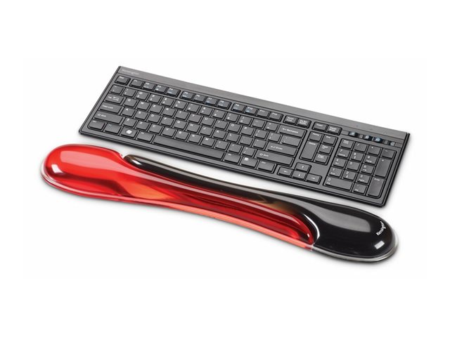 Kensington Duo Gel Keyboard Wrist Rest - Keyboard wrist rest - black, red - TAA Compliant